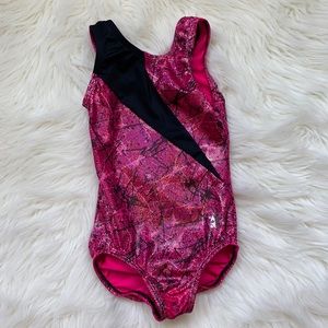 Snowflake gymnastics leotard